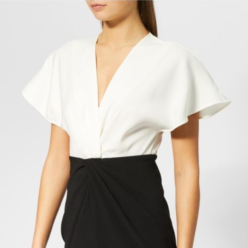 Ted Baker
Women's Black Ellame Wrap Over Full Sleeve Bodycon Dress